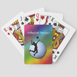 Baralho Jogadora de vôlei e personalização da bola