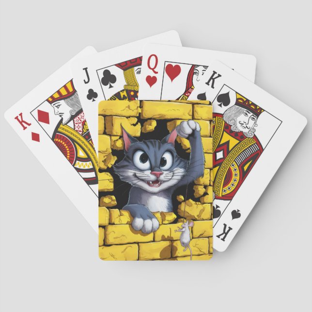 Baralho Jogando cartas. (Verso)