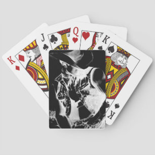 Baralho Jogando cartas com vaqueiro de arte original