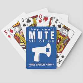 Baralho jogando cartas "ELES NÃO PODEM MUDAR..."