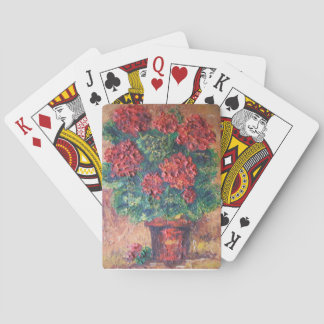 Baralho Jogando Cartões Ann Hayes pintando a beleza vermel