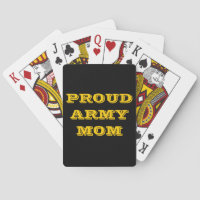Jogando Cartões Orgulhosos Mãe