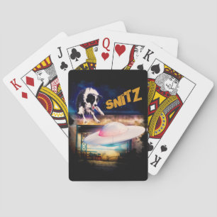 Baralho jogar cartas com Snitz do Reparo de Saucer de Bob