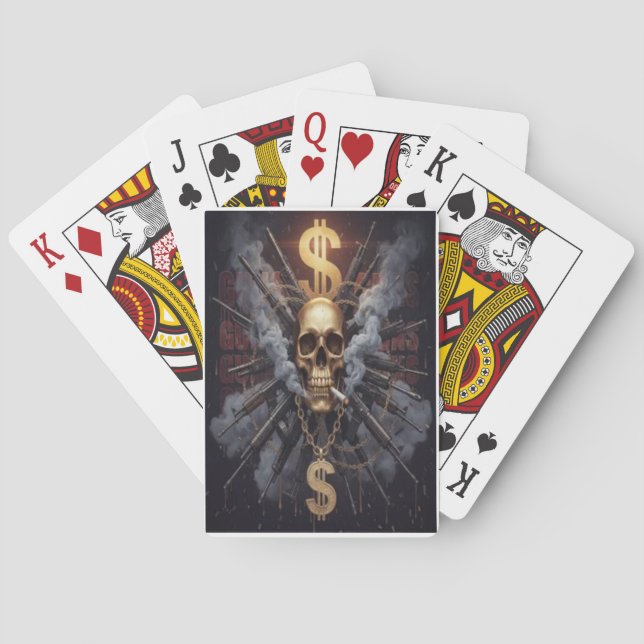 Baralho jogar duro cartas (Verso)