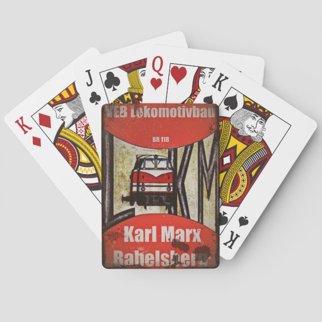 Baralho Jogo de cartas DDR desenho (Verso)