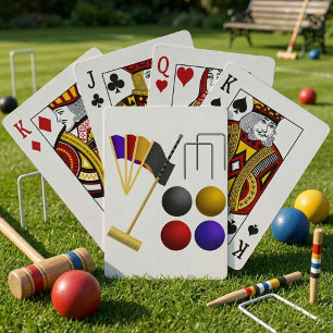 Baralho Jogo de cartões de jogo do Croquet