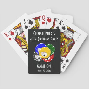 Baralho Jogo de Festa de aniversário de Jogo de Poker Not