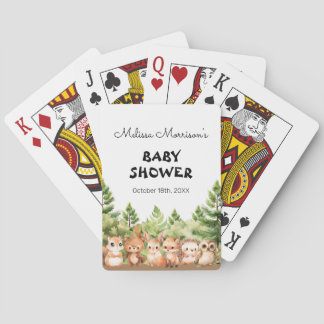 Baralho Jogo de Festa de Chá do Woodland Baby Boy