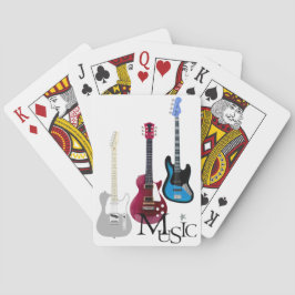 Baralho Jogo de mapa “Guitarras e de Music "