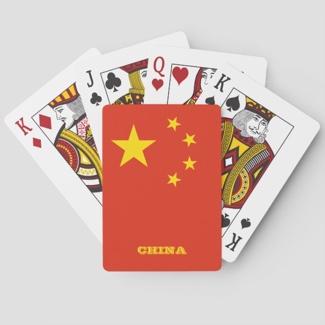 Baralho Jogos de Bandeira Chineses (Verso)