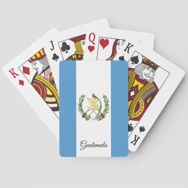 Baralho Jogos de Bandeira da Guatemala (Verso)