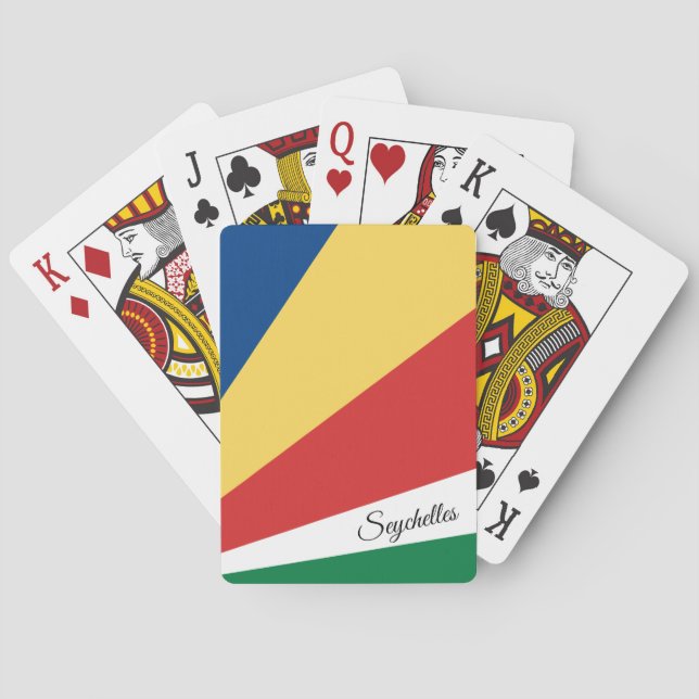 Baralho Jogos de Bandeira das Seychelles (Verso)