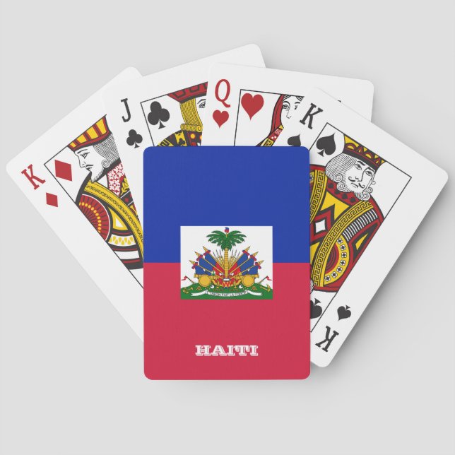 Baralho Jogos de Bandeira do Haiti (Verso)