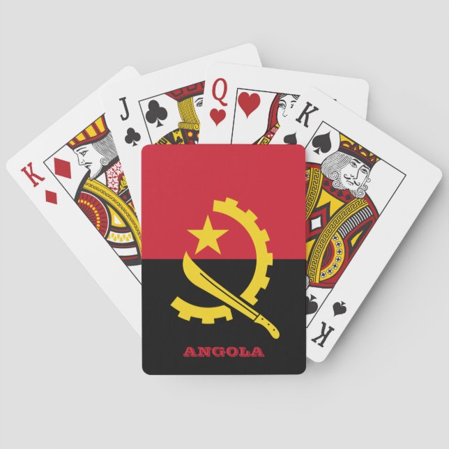 Baralho Jogos de Bandeira em Angola (Verso)