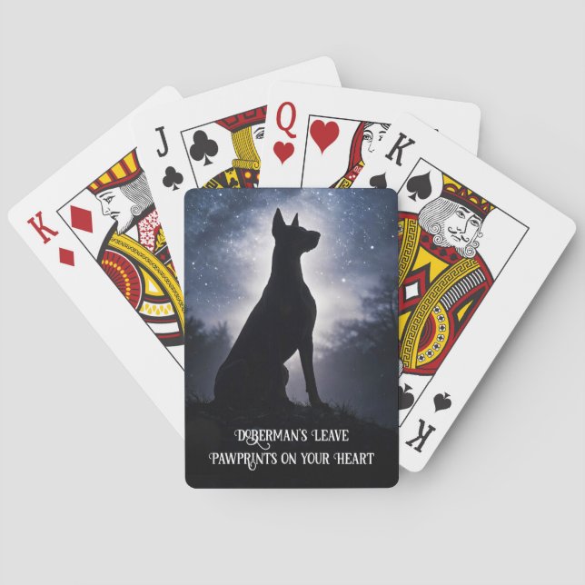Baralho Jogos Doberman Pinscher Dobie (Verso)