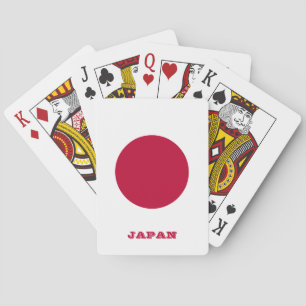 Baralho Jogos Japoneses de Bandeira, Japão Jogando Cartões