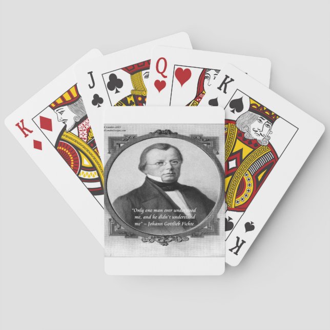 Baralho Johann Fichte "Mal-Interpretado" (Verso)