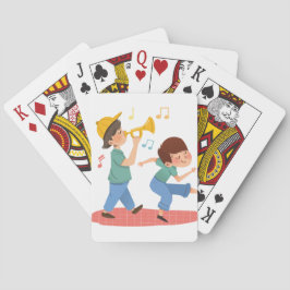 Baralho Joyful Colorful Watercolor Music Play Design