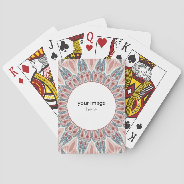 Baralho Kaleidoscópio Moderno em greve Mandala Foto Própri (Verso)