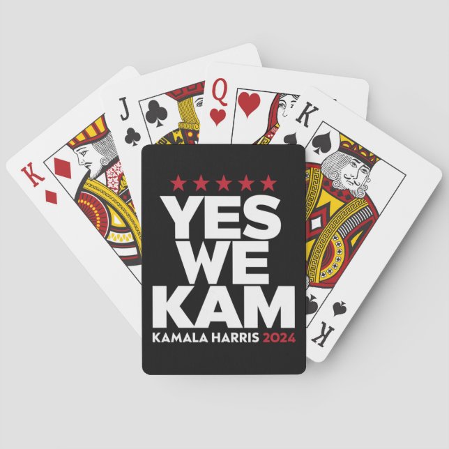 Baralho Kamala Harris Sim Nós Kam para Presidente dos EUA  (Verso)