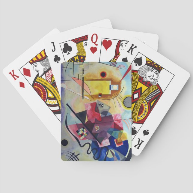 Baralho Kandinsky 1925 - Pintura Vermelho Amarelo (Verso)