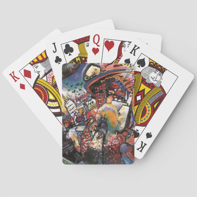 Baralho Kandinsky Moscou I Cityscape Abstrato Painting (Verso)