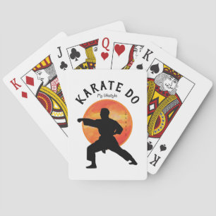 Baralho Karate Japan Black Ascensão Sun Modern Trendent Na