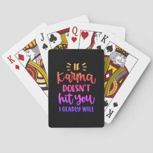 Baralho Karma cita cartas tocando estilo arco-íris