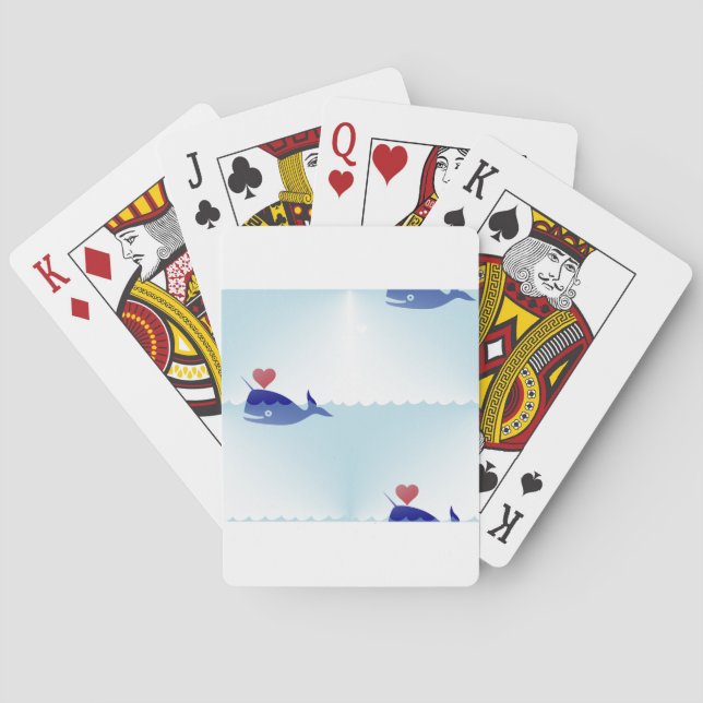 Baralho kawaii narwhal (Verso)