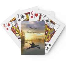 Kayaking across sunset Lake - Personalize