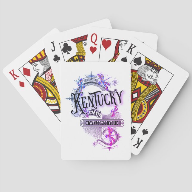 Baralho Kentucky Playing Cards Vintage Illustração (Verso)