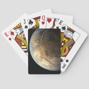 Baralho Kepler-186f Orbitando Uma Estrela Distante.