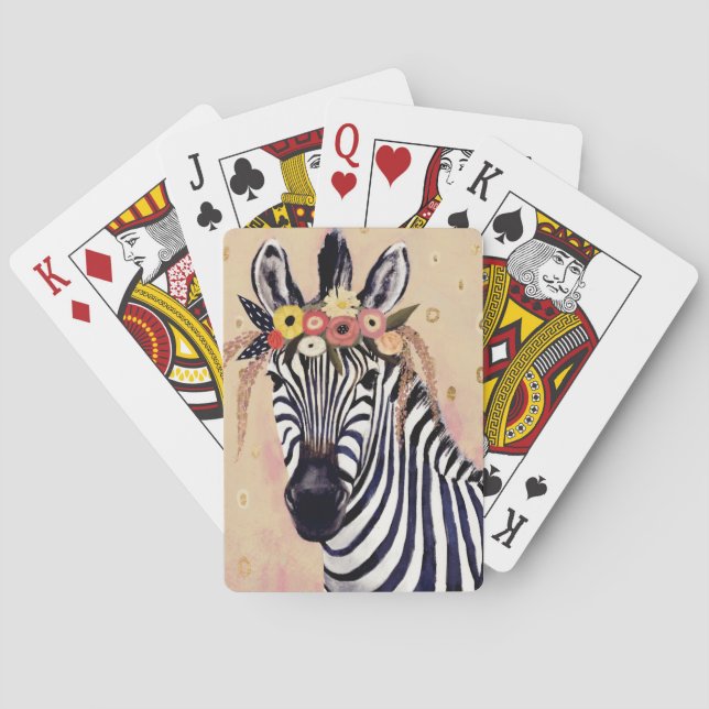 Baralho Klimt Zebra| Adornada Em Flores (Verso)