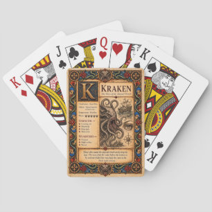 Baralho Kraken, Arte de Bestiário Medieval