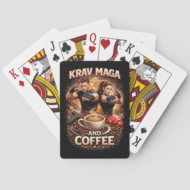 Baralho Krav Maga e Café (Verso)