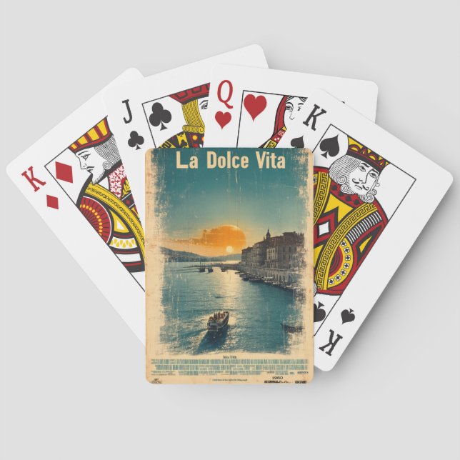 Baralho . La Dolce Vita - Inspired by 1960s Posters (Verso)