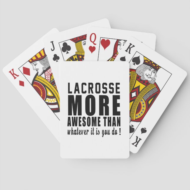 Baralho Lacrosse mais incrível do que o que quer que seja  (Verso)