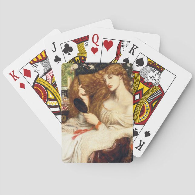 Baralho Lady Lilith (Beleza Impressionante com Cabelo Verm (Verso)