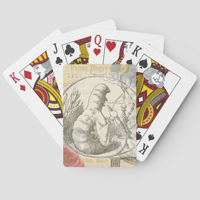 Baralho Lagarta da Alice no País das Maravilhas: Tenniel O (Verso)