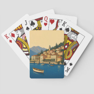 Baralho Lago de Como Itália Viagem Antiga Lagos Italianos