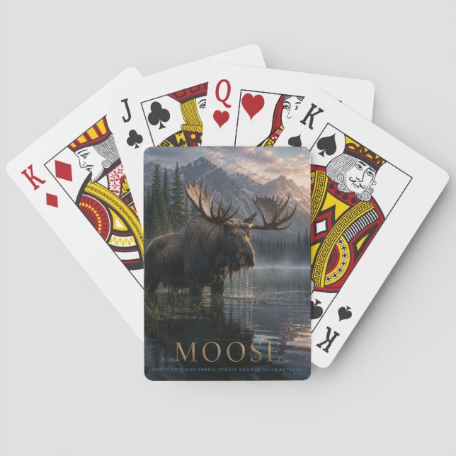 Baralho Lago Moose Mountain POKER ANIMALS (Verso)