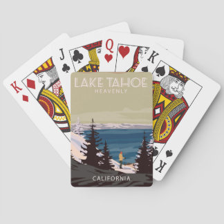 Baralho Lago Tahoe, Cartas de Jogar Ski Heavenly