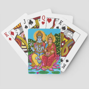Baralho Lakshmi Narayan Jogando Cartões