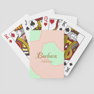 Baralho Laranja verde pastel boho adicionar nome lugar rús