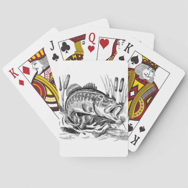 Baralho Largemouth Bass (Verso)