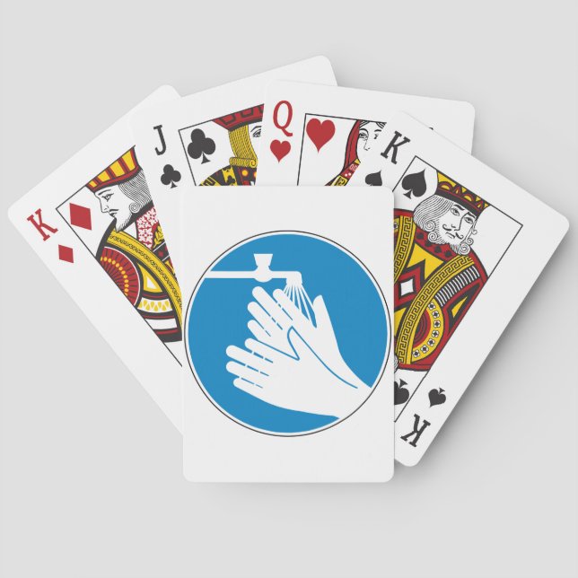 Baralho Lave as mãos (saúde e segurança) (higiene) (Verso)