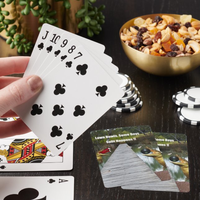 Baralho Lawn Bowls Australia Split Happens, Playing Cards (In situ)