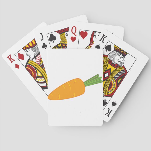 Baralho Legume Cenoura Laranja (Verso)