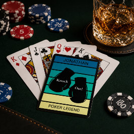 Baralho Lenda do Pôquer Knock Out Retro Personalizada