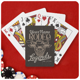 Baralho Lendas de coroa ocidental antiga do Rodeo Personal